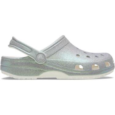 Imagem de Sandália Crocs Classic Iridescent Glitter Clog White, White, 38