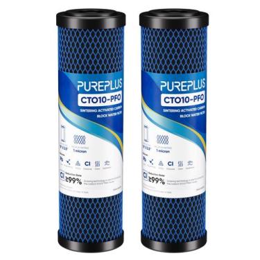 Imagem de Cartucho de filtro de água PUREPLUS de 1 mícron 2,5 x 10, pacote com 2