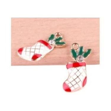 Imagem de Pingentes De Joias Temáticos De Natal 24 Peças: Papai Noel, Alce, Vead