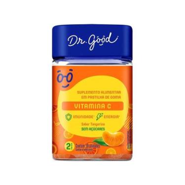 Imagem de Vitamina C Dr. Good Tangerina sem Açúcar - 30 Pastilhas