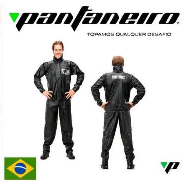 Imagem de Capa De Chuva Motoqueiro PVC Impermeável Moto - PANTANEIRO, M