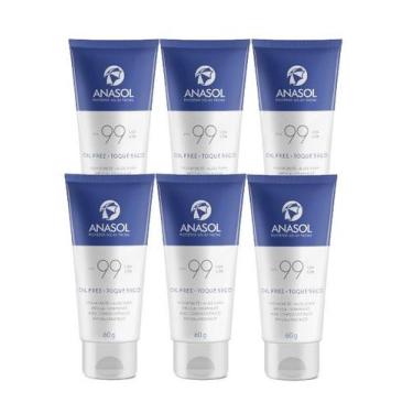 Imagem de Kit 6x Protetor Solar Facial Anasol Fps99 Toque Seco 60G