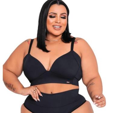 Imagem de Sutiã Básico Reforçado Plus Size Preto - liily lingerie, XG