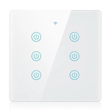 Imagem de Interruptor Inteligente Wifi Wirelles 6 Botões Alexa Bivolt - Aitek