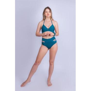 Imagem de Biquini Busto V Strappy Avulso - Stella Bernardi, Verde, GG