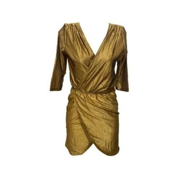 Imagem de Vestido Fashion Bronze Acostamento, P