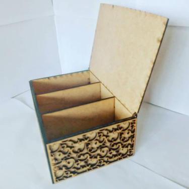 Imagem de Caixa para Chá em MDF - Sued MDF, MDf cru, M