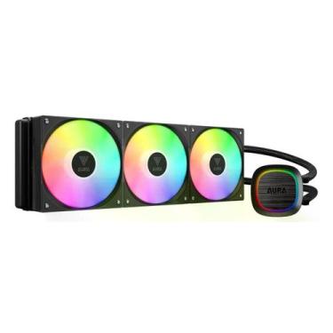 Imagem de Water Cooler Gamdias Aura Gl 360 V2 360MM Argb Intel/Amd - Preto