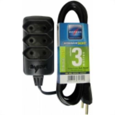 Imagem de Extensao Daneva Eco Paralelo 3Tom 2P 075X3M Preta 10A Dn1655