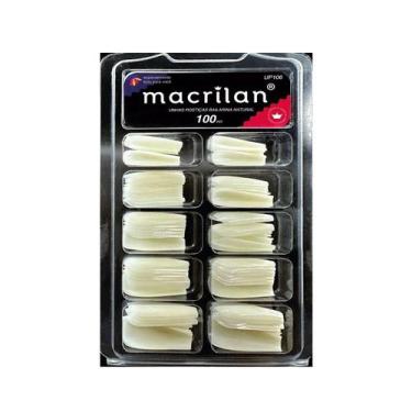 Imagem de Unhas Postiças Tips Bailarina Natural Macrilan UP106