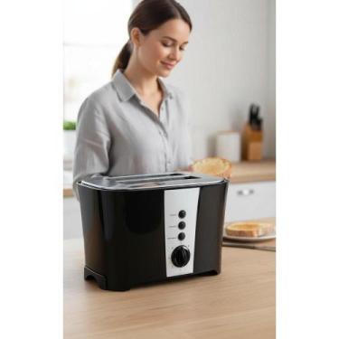 Imagem de Torradeira Preta 800W: Torradas Perfeitas em Segundos - Congratulation