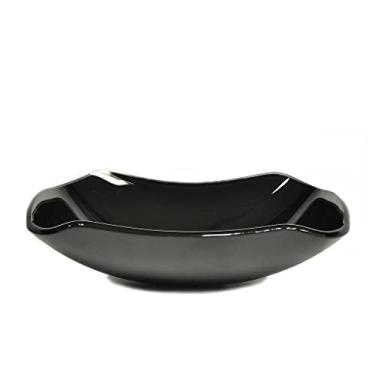 Imagem de CUBA DE VIDRO RETANGULAR ABAULADA 45CM PRETO