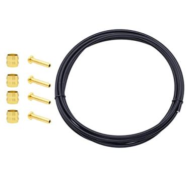 Imagem de Newmind Kit de mangueira de freio a disco hidráulico durável para mountain bike 2,5 m, mangueira de freio de tubo de óleo, 5 mm para acessórios de bicicleta Shimano BH90 BH59 - preto BH-59