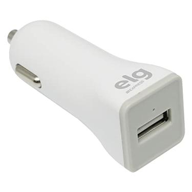 Imagem de CARREGADOR USB VEICULAR UNIVERSAL - 1 PORTA USB 1A - BRANCO - CC1SE - ELG EXPRESS