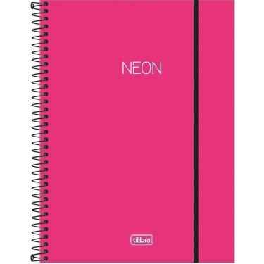 Imagem de Caderno Espiral Capa Plástica 1 Matéria Neon Lilás Tilibra