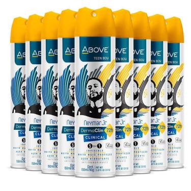Imagem de Kit 9 Desodorante Masculino Teen Above Dermaclin Neymar Jr