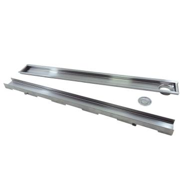 Imagem de Ralo M1Nox Linear Oculto 90 Cm X 6 Cm Saída Lateral