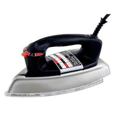 Imagem de Ferro de Passar a Seco Black&Decker VFA Com 7 Níveis de Temperatura e 1100W Preto e Prata
