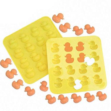 Imagem de MoldFun – Conjunto com 2 mini moldes de silicone de borracha para chocolate, doces, gomas, gelatina, cubo de gelo, argila de polímero, derretimento de giz