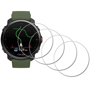 Imagem de Protetor de tela para relógio Polar Grit X [pacote com 4], vidro temperado iDaPro antiarranhões, e sem bolhas