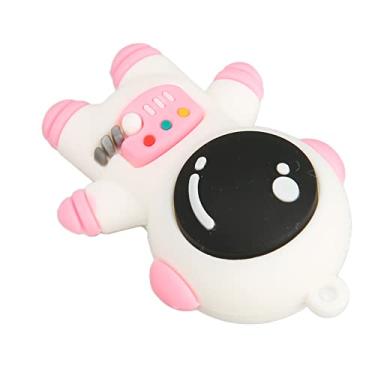 Imagem de Astronauta Aquarium Decoration, Flutuabilidade Monitor Ajustável Fluxo de água Vívido Tanque de Peixes Astronauta Ornamento Flutuante PVC para Tanque de Peixes para Tanque de água Doce (Rosa)