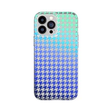 Imagem de Tech21 Evo Art Ombre Houndstooth para iPhone 13 Pro Max – Capa protetora para celular com arte exclusiva e proteção multiqueda de 3,6 m