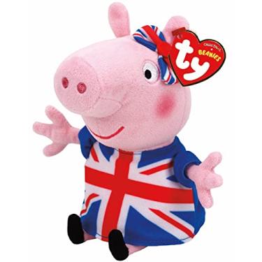 Imagem de Pelúcia Peppa Pig 20cm Union Jack Peppa Dtc Original