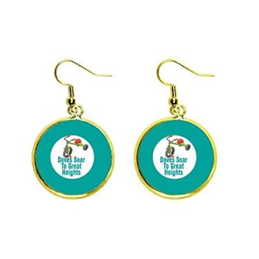 Imagem de Brinco infantil Mind Pure Inocent Ear Pendente Golden Drop Jewelry Feminino