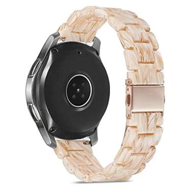 Imagem de Pulseira 20mm 3 Elos Resina compatível com Samsung Galaxy Watch Active 1 e 2 - Galaxy Watch 3 41mm - Galaxy Watch 42mm - Amazfit BIP - GTS - GTR 42mm - Marca LTIMPORTS (Pedra da Lua)