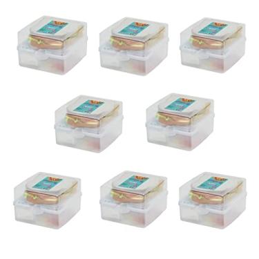 Imagem de Kit 8 Sanduicheiras Dupla Com Trava 12x4Cm Plástico-SANREMO