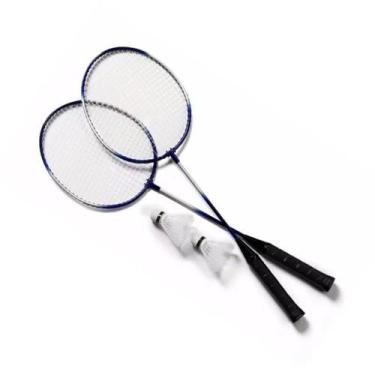 Imagem de Kit 2 Raquetes Badminton 3 Petecas E Bolsa - Bella Flor