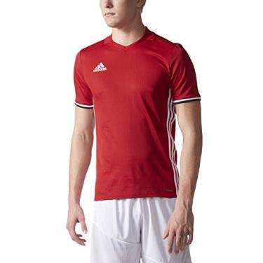 Imagem de Camiseta masculina Adidas Condivo 16 para treino de futebol, Power Red-white, Small