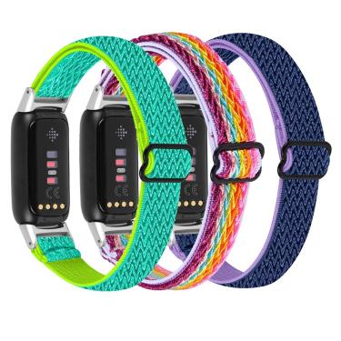 Imagem de Essidi-Elastic Nylon Band para Fitbit  Luxo Sports Relógio Trançado  Pulseira  Loop para Fitbit