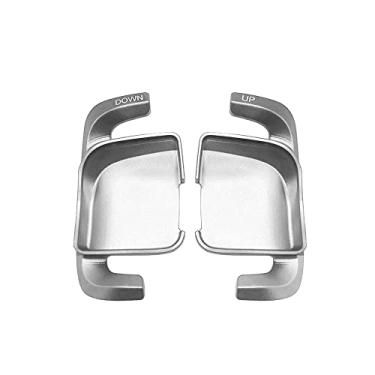 Imagem de HIBEYO 2 peças capas de extensão de câmbio de volante para Mercedes Benz W213 E300L E350L E63S acessórios de decoração de interiores 2020 para cima esportes marcha de mudança de remo prata