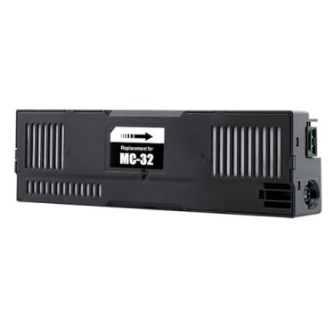 Imagem de SHUOLEI Cartucho de manutenção MC-32 MC32 compatível com impressora de grande formato Canon Imageprograf TC-20 TC-20M TC-5200 TC-5200M (pacote com 1)