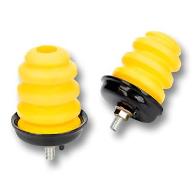 Imagem de Para-choques do eixo traseiro com porcas 15712438 523-049 compatível com Chevy Silverado 1500 1999-2007 GMC Sierra 1500 1999-2007 (2 peças)