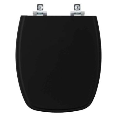 Imagem de Assento Sanitário Soft Close Primula Plus Preto para vaso Fiori