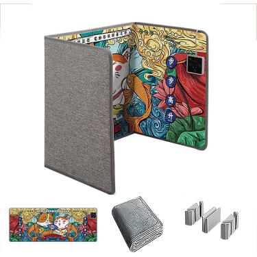 Imagem de Aquecedor elétrico portátil com termostato e temporizador Aquecedor de pés dobrável para escritório e casa Aquecedor de painel pessoal para pernas e pés Compacto e eficiente, G