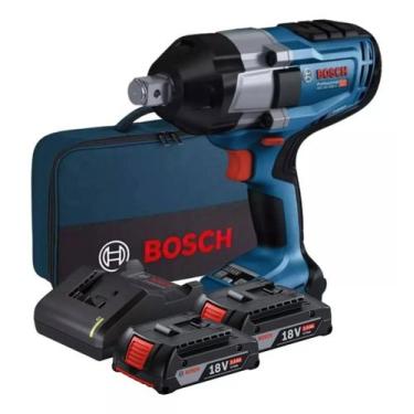 Imagem de Chave de impacto 18v gds 18v1050 + kit 2 bat 2ah + bolsa bosch