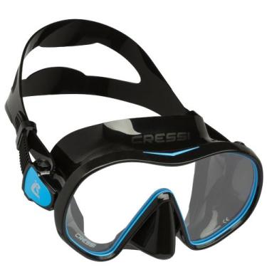 Imagem de Máscara De Mergulho Cressi F-dual, Preto, Azul