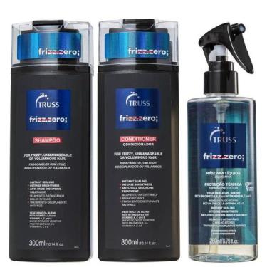 Imagem de Truss Frizz Zero Home Care Kit Shampoo 300ml + Condicionador 300ml + T