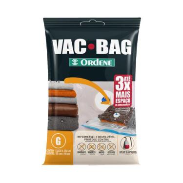 Imagem de Saco À Vácuo Organizador Roupa Edredom Vac Bag Grande 55x90 - Ordene