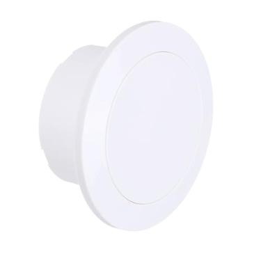Imagem de PATIKIL Saída de ar redonda de 10 cm, capa de exaustão de ABS ajustável com malha de tela integrada para ventilação de casa, sala de estar, cozinha, escritório, branca,