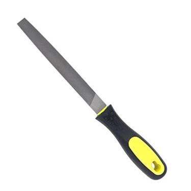 Imagem de Conjunto de limas de metal semiredondas de 20 cm com cabo de borracha para artesanato e escultura, ferramentas de marcenaria, corte à mão, meio redondo (lixa meio redonda)