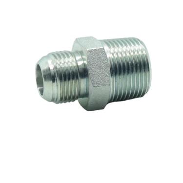 Imagem de CDQBWKJGFJ 1 peça adaptador de tubo macho 3/10.2 cm alargador 37° JIC (1-1/40.6 cm-12) x 2.5 cm macho NPT encaixe hidráulico de aço banhado