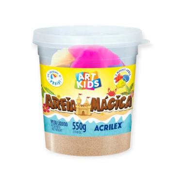 Imagem de Areia Magica Cinetica 550g Natural Acrilex Art Kids