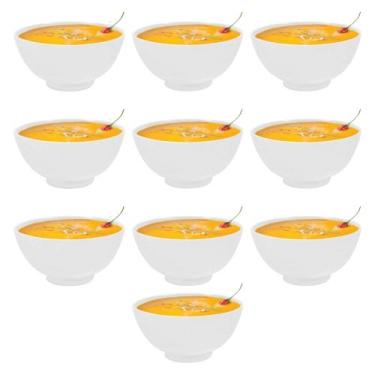 Imagem de Mini Tigela Melamine Branca Redonda 13cm Tuut Yazi, 10 Unidades