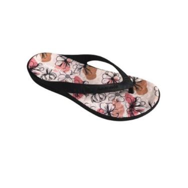 Imagem de Chinelo Dedo Feminino Conforto Borracha Floral Boaonda 1319-149