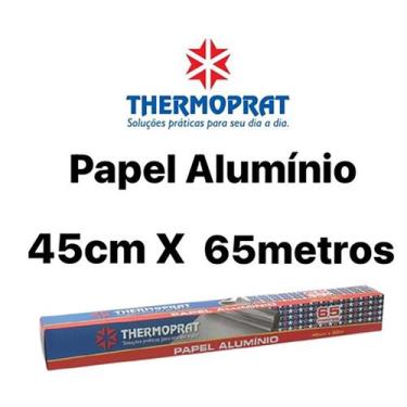 Imagem de Papel Alumínio 45cmx65M Thermoprat - Plastimil