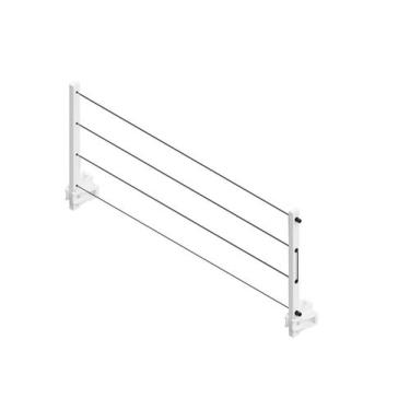 Imagem de Varal Retrátil de Parede para Roupas fixo de parede - AVATRON, PRETO